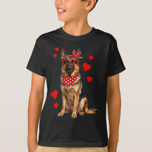 T-shirt Chien de berger allemand Saint Valentin Amoureux d