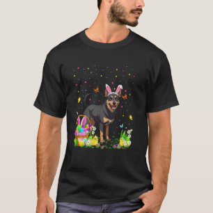 T-shirt Chien de berger australien Chasse aux œufs de Pâqu