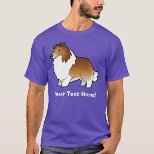 T-shirt Chien de berger de Shetland de bande