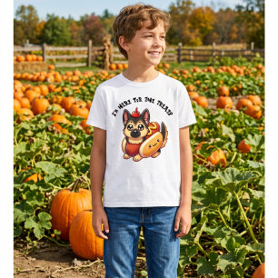 T-shirt Chien de berger en costume de hot dog, Halloween d