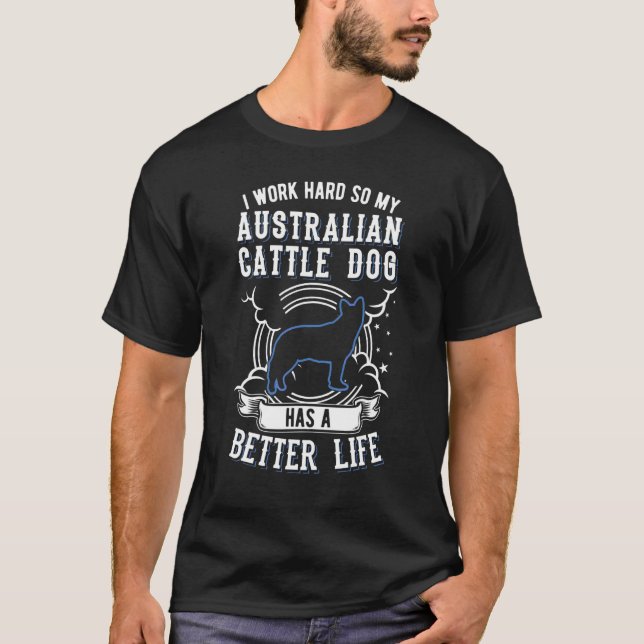 T-shirt chien de bétail australien (Devant)