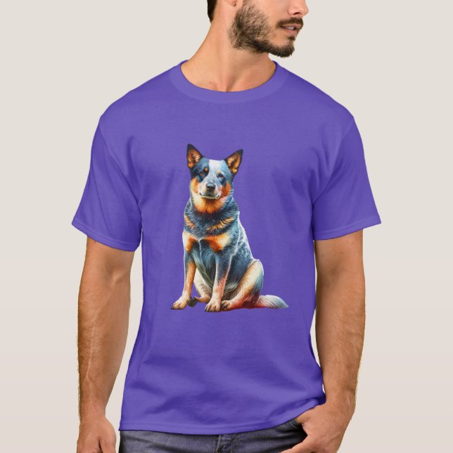 T-shirt Chien de bétail australien (Devant)