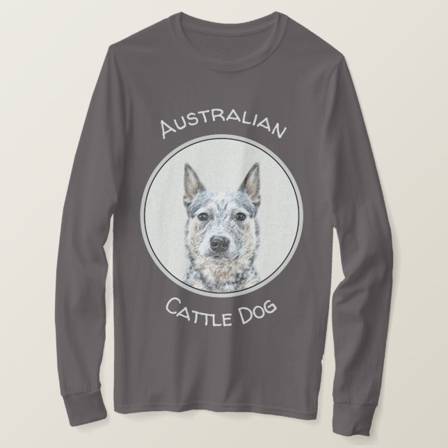 T-shirt Chien de bétail australien - Cute Original Dog Art (Design devant)