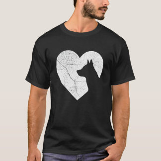 T-shirt Chien de bétail australien Drôle Cœur Saint-Valent