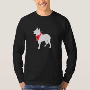 T-shirt Chien de bétail australien portant une banane roug
