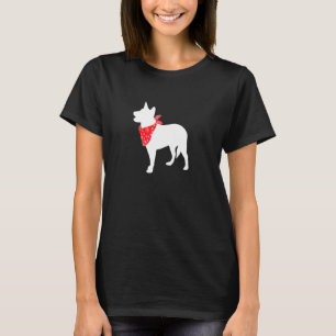 T-shirt Chien de bétail australien portant une banane roug
