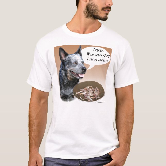 T-shirt Chien de bétail australien Turquie (Devant)