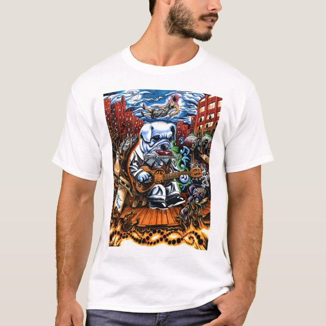 T-shirt Chien de bleus (Devant)