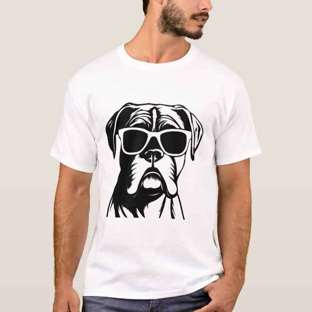T-shirt Chien de boîte (Devant)