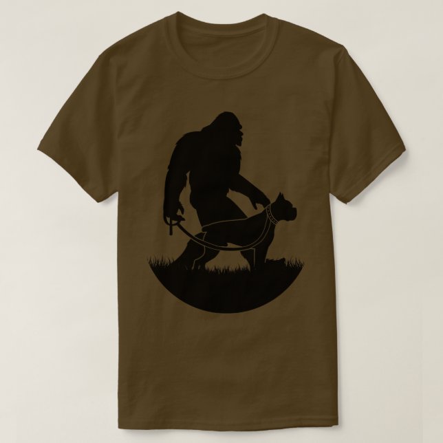 T-shirt Chien de boîte à pied (Design devant)