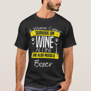 T-shirt Chien de boîte qui dit un jeu de mots