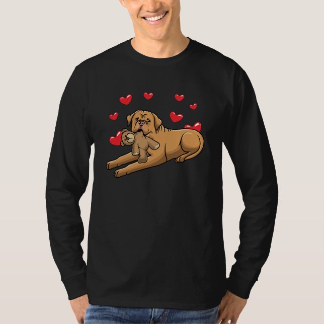 T-shirt Chien de Bordeaux avec animal farci (Devant)