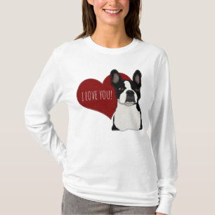 T-shirt Chien de Boston et de Frenchie Mix   Chiens mignon