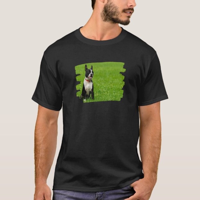 T-shirt Chien de Boston Terrier (Devant)