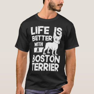 T-shirt Chien de Boston Terrier Chien Chien Chien Chien Ch