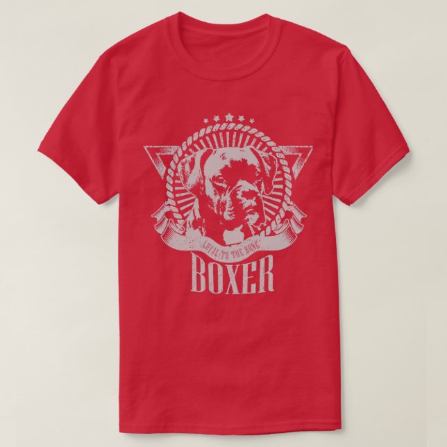 T-shirt Chien de boxe (6) (Design devant)
