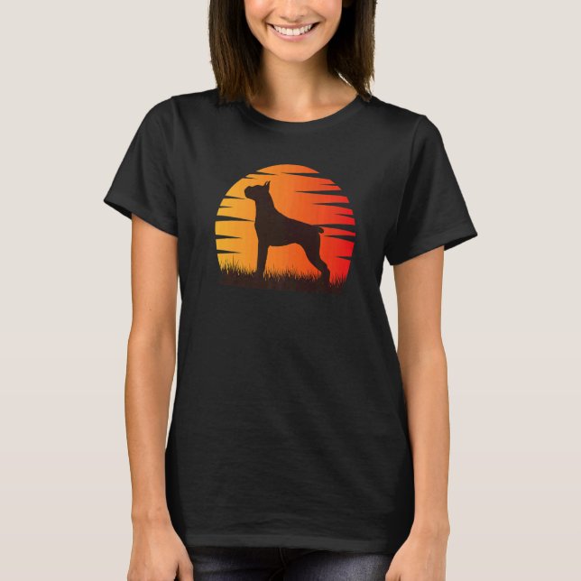 T-shirt Chien de boxe allemand Retro 36 (Devant)