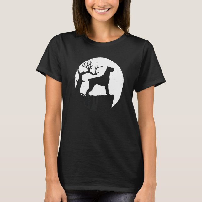 T-shirt Chien de boxe allemand Rétro 7 (Devant)