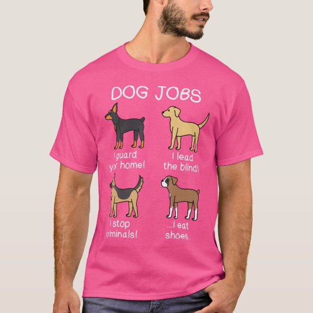 T-shirt Chien de boxe de Dog Jobs (Devant)