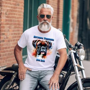 T-shirt Chien de boxe majestueux Honneurs Jour du Purebred
