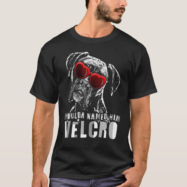 T-shirt Chien de boxe Velcro (Devant)