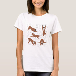 T-shirt Chien de boxe yoga