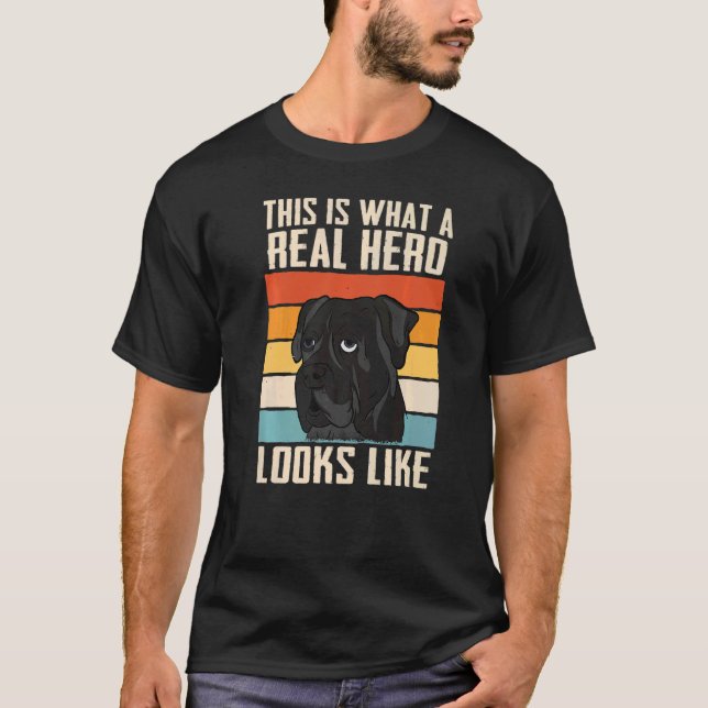 T-shirt Chien de Cane Corso Italiano Hero (Devant)