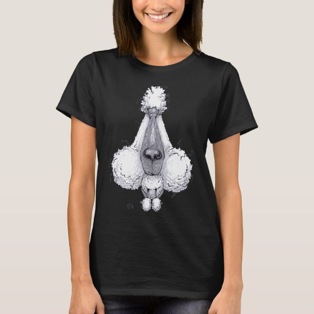 T-shirt Chien de caniche (Devant)