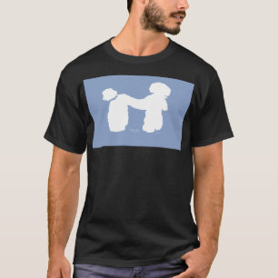 T-shirt Chien de caniche bleu Tony Fernandes