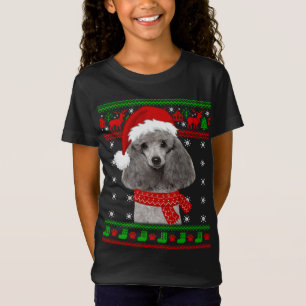T-Shirt Chien de caniche laide Sweater Noël Amoureux des c