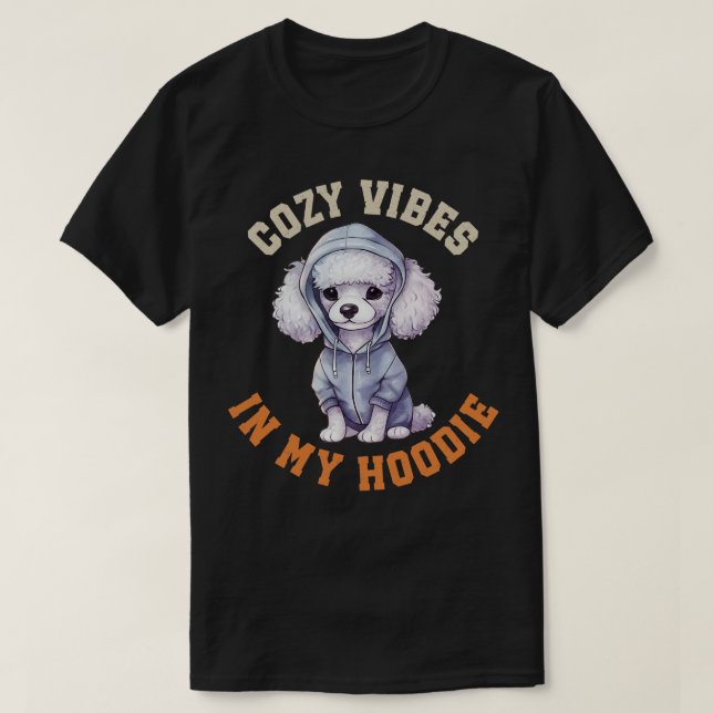 T-shirt Chien de caniche mignon 1 (Design devant)