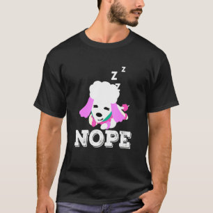 T-shirt Chien de caniche pâle