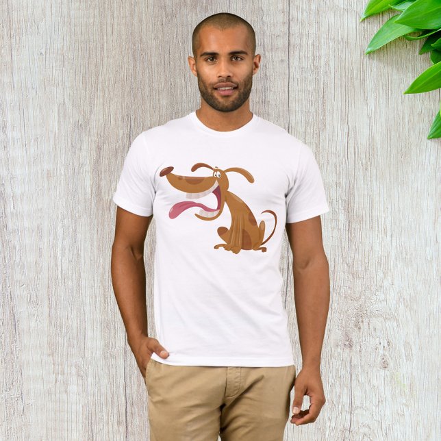 T-shirt Chien de caricature avec grand sourire et langue d (Créateur téléchargé)