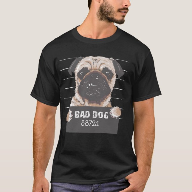 T-shirt Chien de Carlin criminel (Devant)