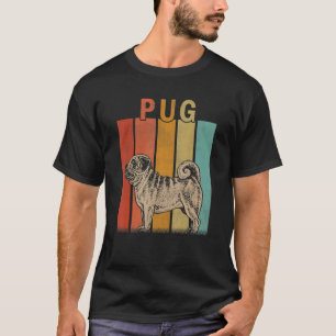 T-shirt Chien de Carlin en détresse Hommes Femme mignon ch
