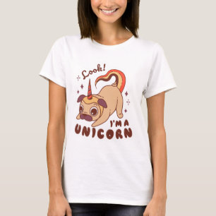 T-shirt Chien de Carlin Unicorne
