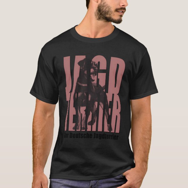 T-shirt Chien de chasse allemand Jagdterrier (Devant)