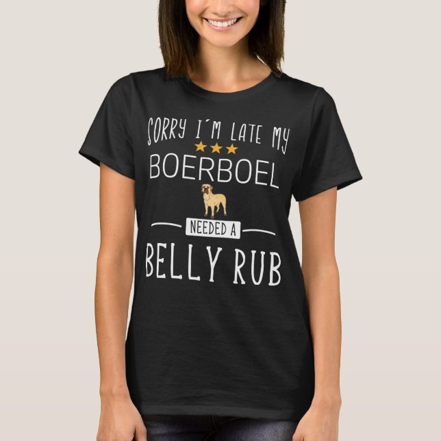 T-shirt Chien de Chien de Boerboel Bulldog (Devant)