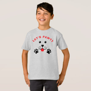 T-shirt Chien de Chien De Chien De Chien Pawty Enfant Anni