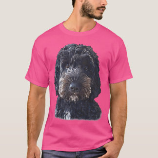 T-shirt Chien de chien de Cockapo noir