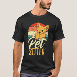 T-shirt Chien de chien de poète Graphique Animaux assis Ch