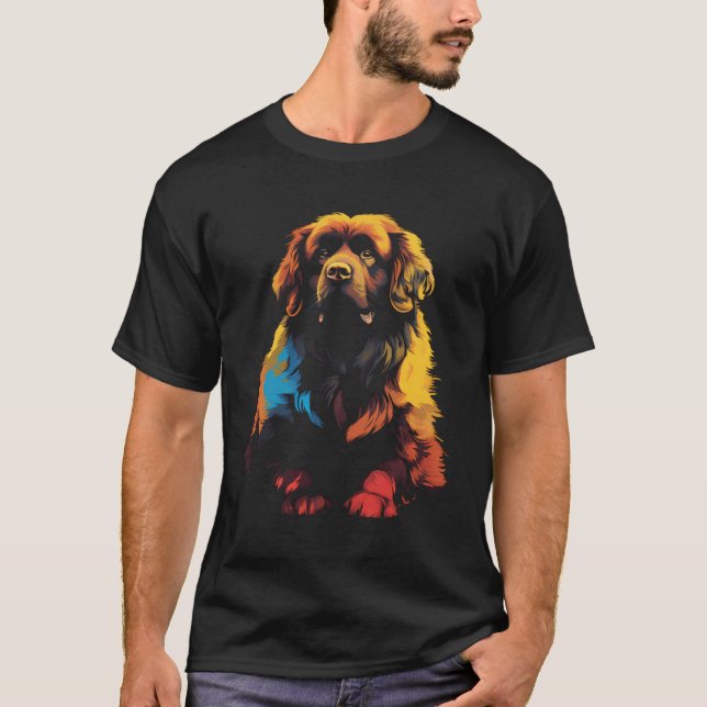T-shirt Chien de chien de Terre-Neuve (Devant)