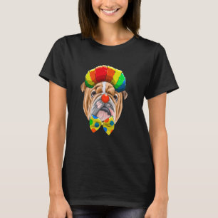 T-shirt Chien de cirque clown Bulldog