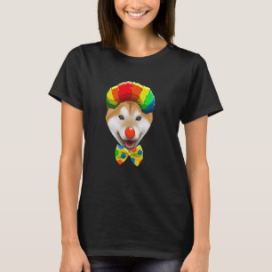 T-shirt Chien de cirque Clown Shiba Inu
