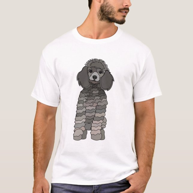 T-shirt Chien de compagnie caniche (Devant)