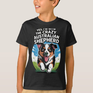 T-shirt Chien de compagnie mignon drôle avec l'Australien