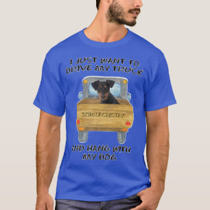 T-shirt Chien de conduite de camion - Allemand Pinscher