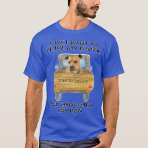 T-shirt Chien de Conduite de Camion Pitbull 