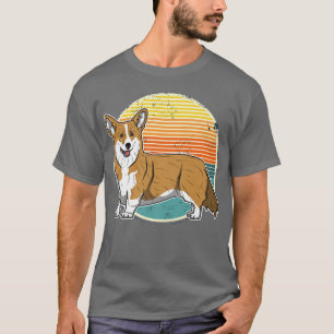 T-shirt Chien de Corgi gallois Vintage 1640