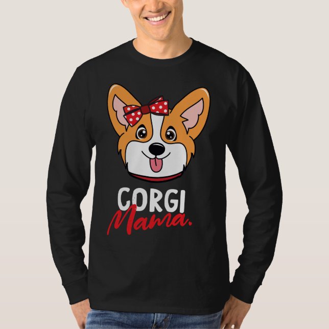 T-shirt Chien de Corgi Mama (Devant)